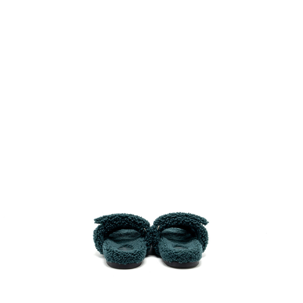 HERMES CHYPRE SANDALS VERT ANGELAIS