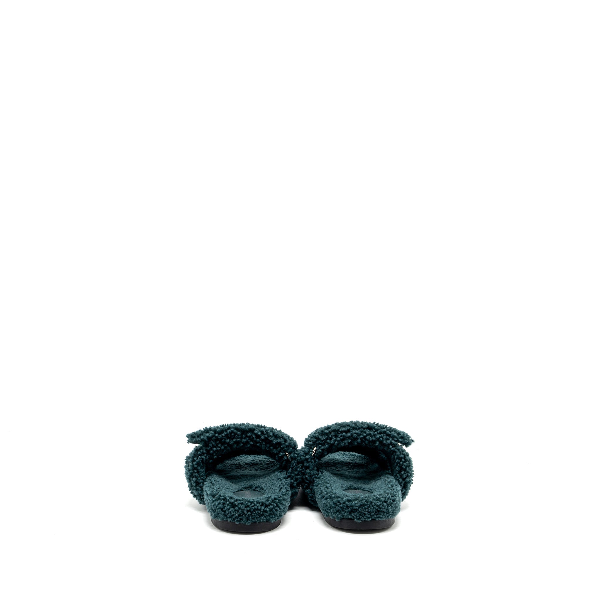 HERMES CHYPRE SANDALS VERT ANGELAIS