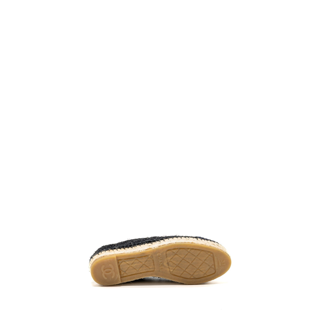 CHANEL ESPADRILLES TWEED/COTTON DARK BLUE/BLACK/MULTICOLOUR