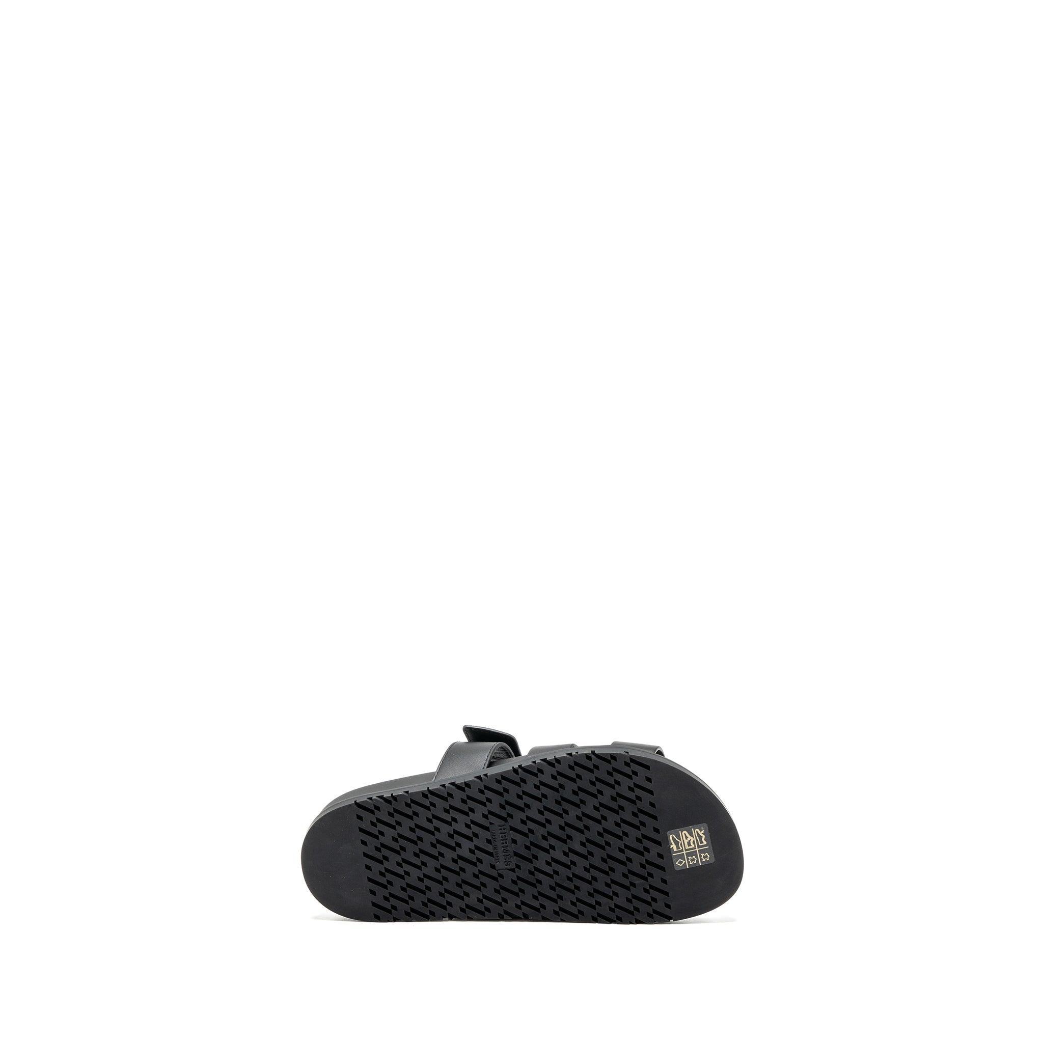 HERMES CHYPRE SANDALS BLACK
