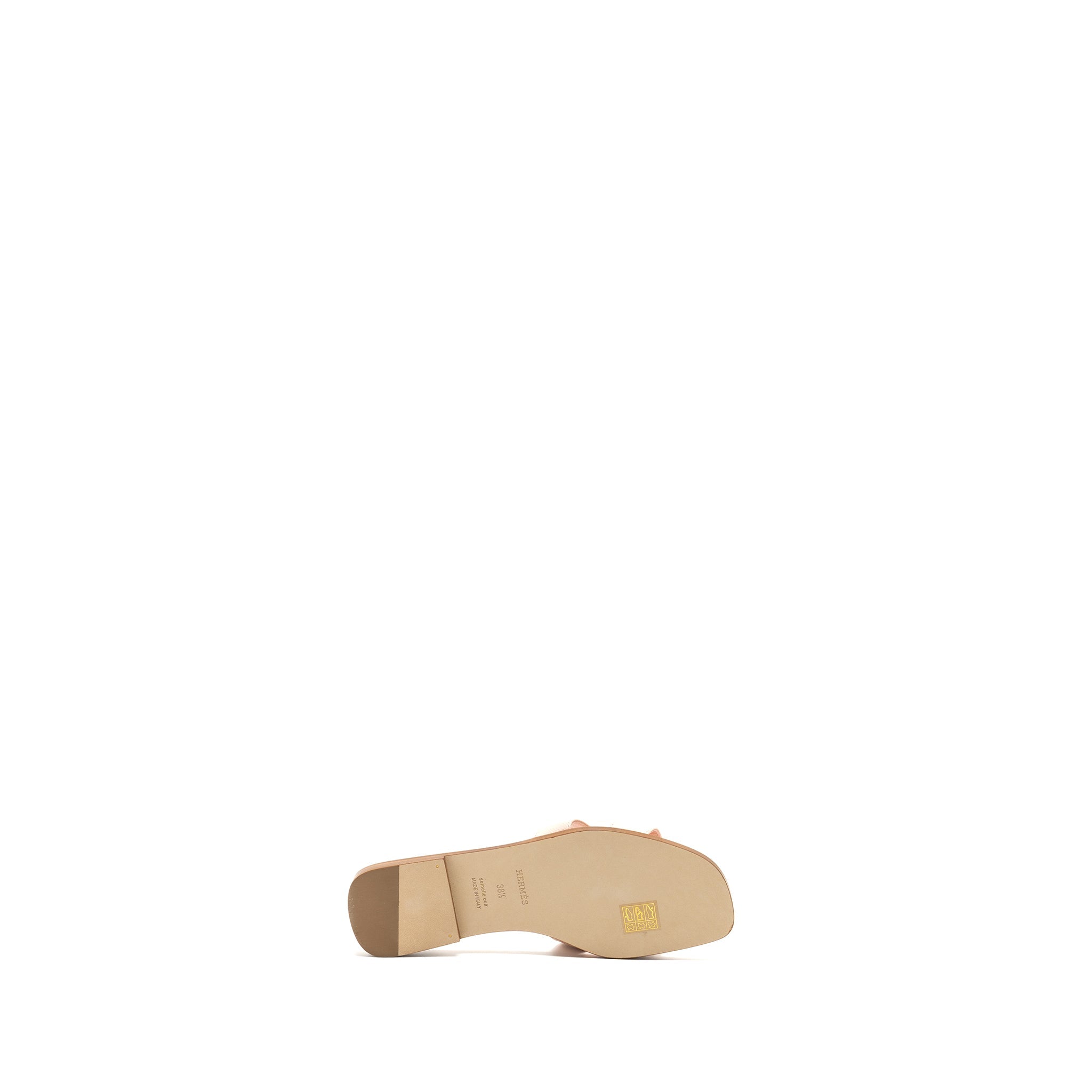 HERMES ORAN SANDALS EPSOM ROSE PALE