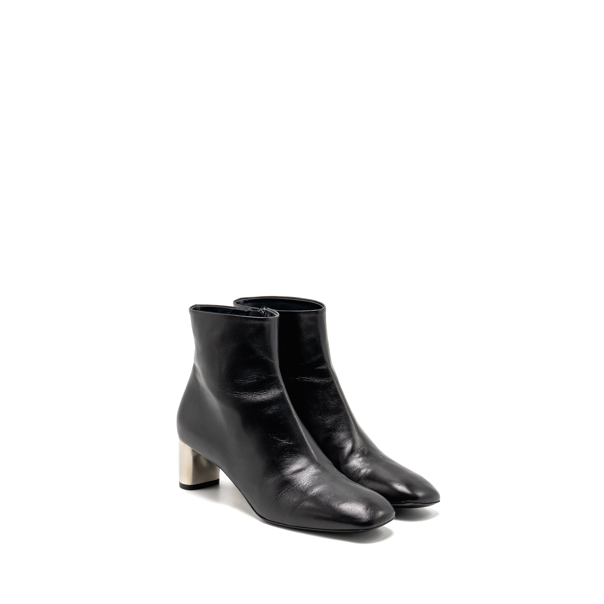 CELINE ZIPPED BOOT LEATHER BLACK