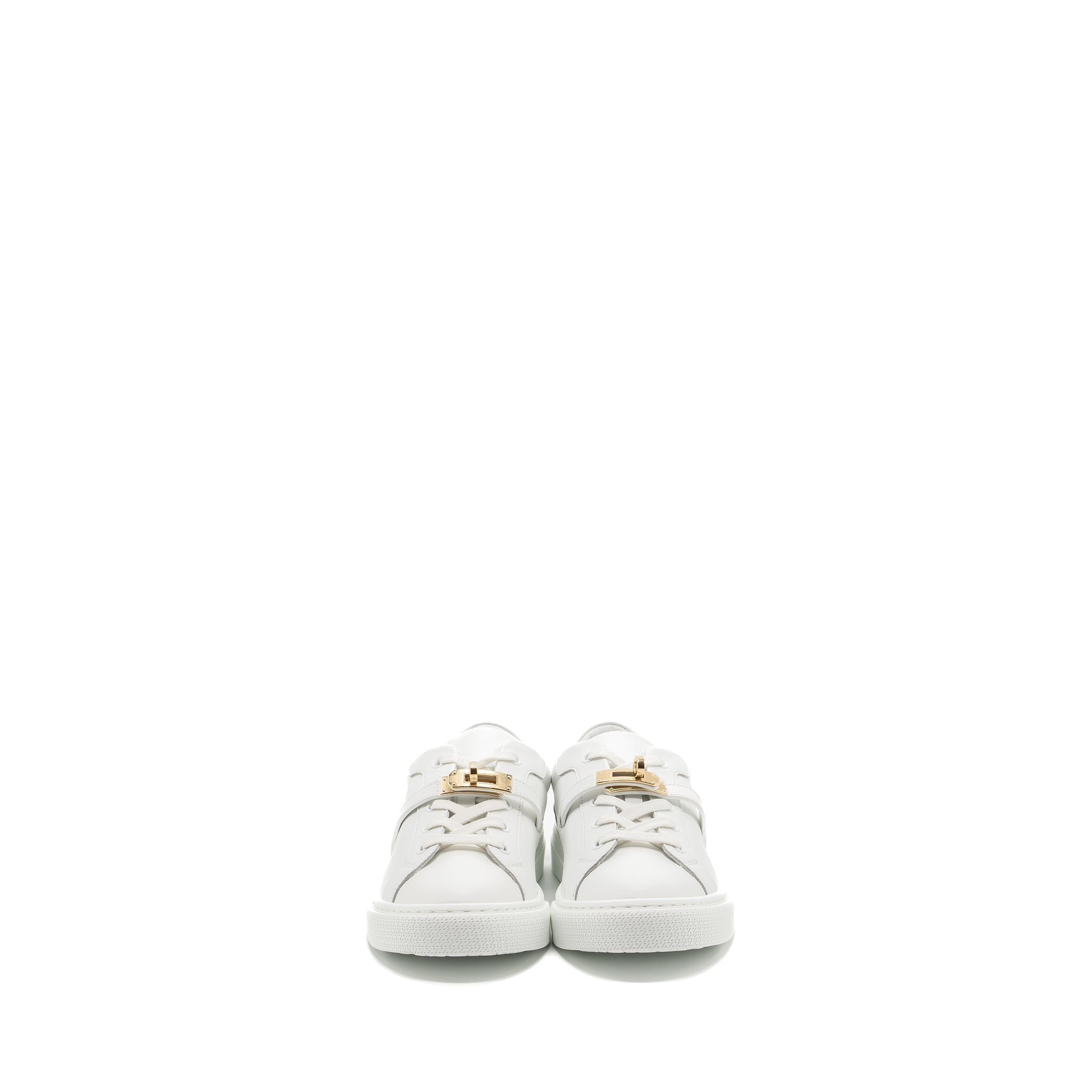 HERMES FEMME DAY SNEAKER CALFSKIN WHITE GHW