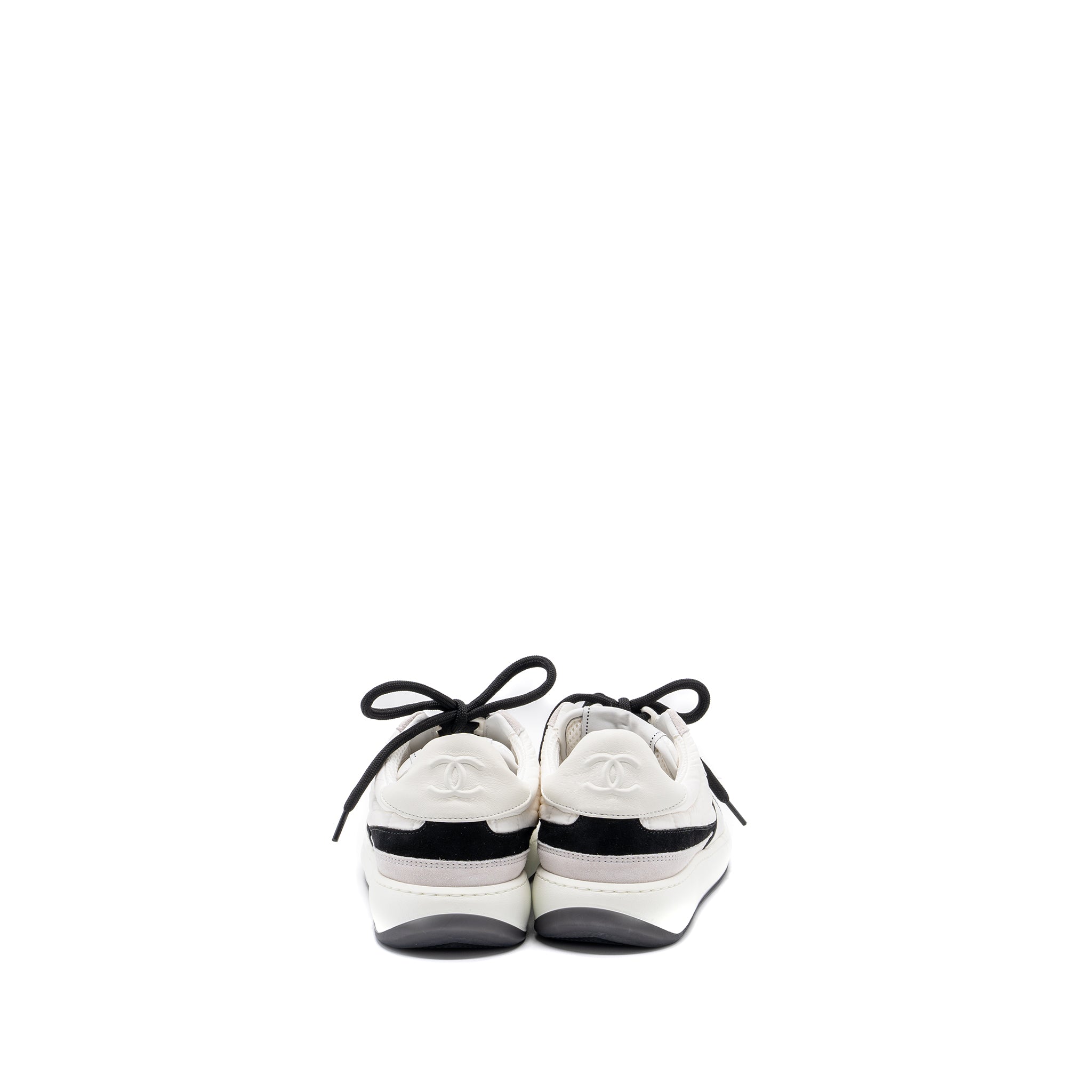CHANEL SNEAKERS MULTICOLOR BLACK / WHITE/ LIGHT GREY