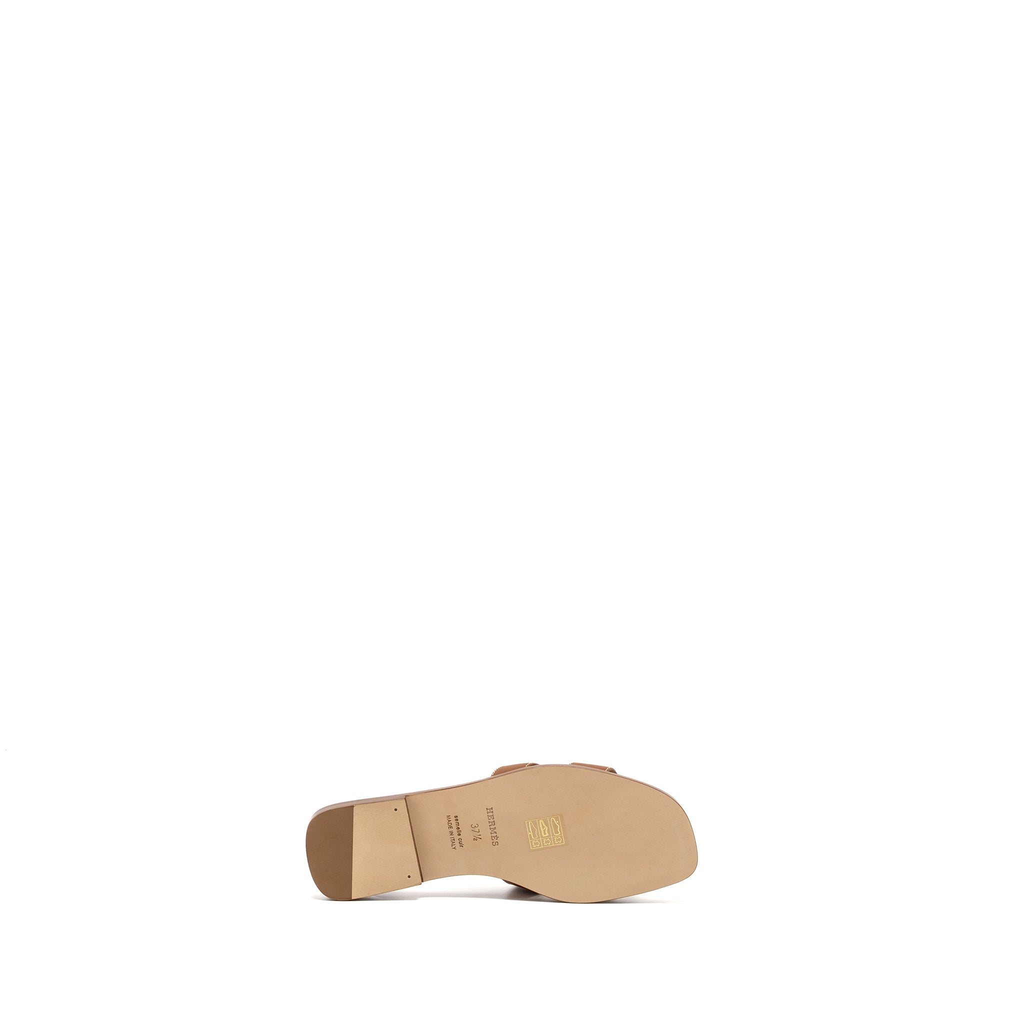HERMES ORAN SANDALS CALFSKIN GOLD