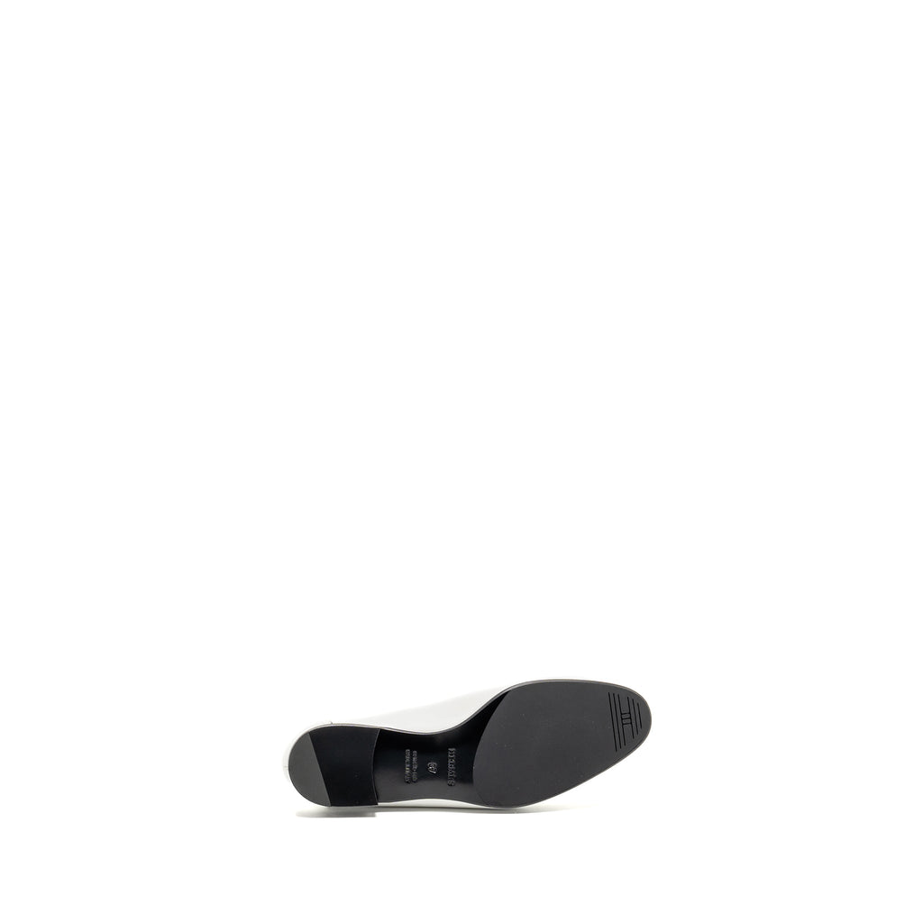 HERMES MOCASSIN ROYAL LOAFER CALFSKIN WHITE GHW