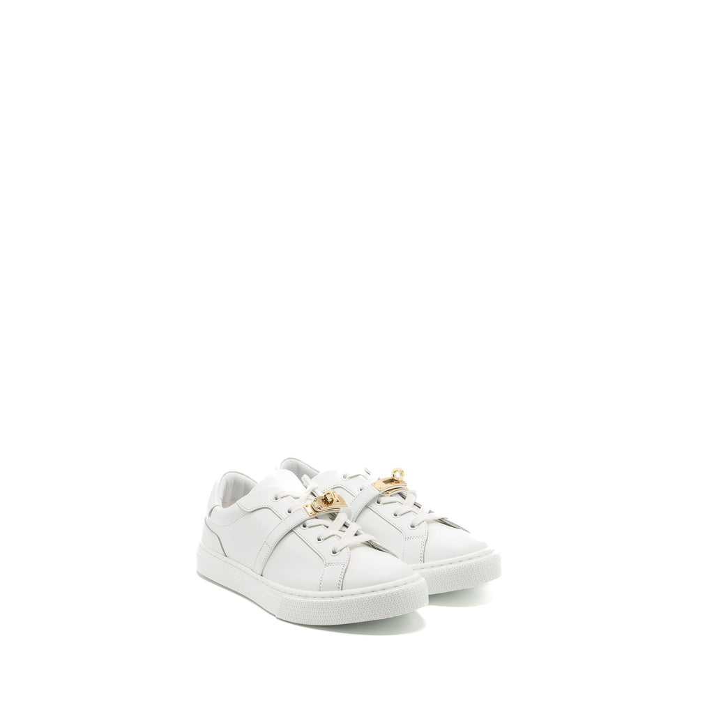 HERMES FEMME DAY SNEAKER CALFSKIN WHITE GHW