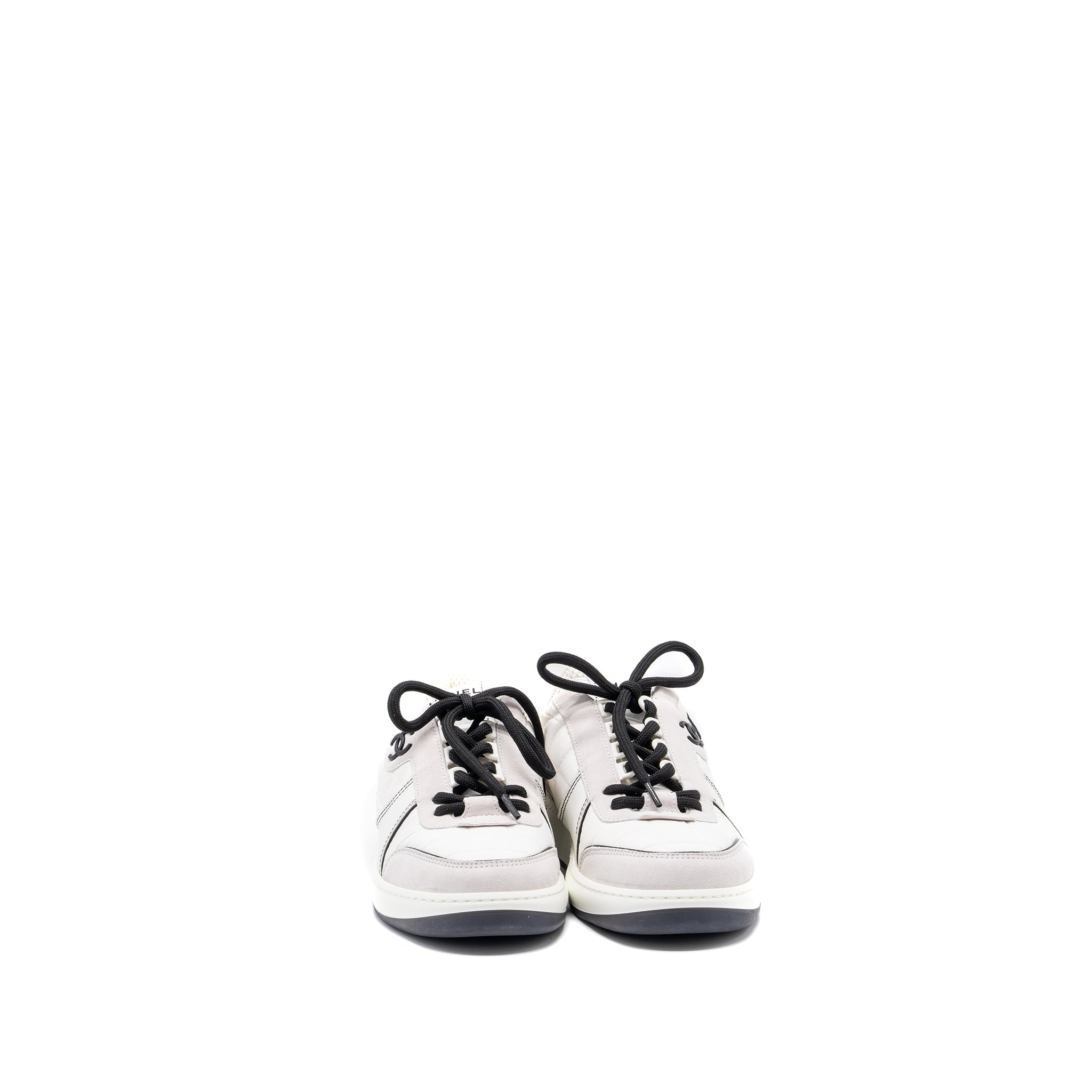 CHANEL SNEAKERS MULTICOLOR BLACK / WHITE/ LIGHT GREY