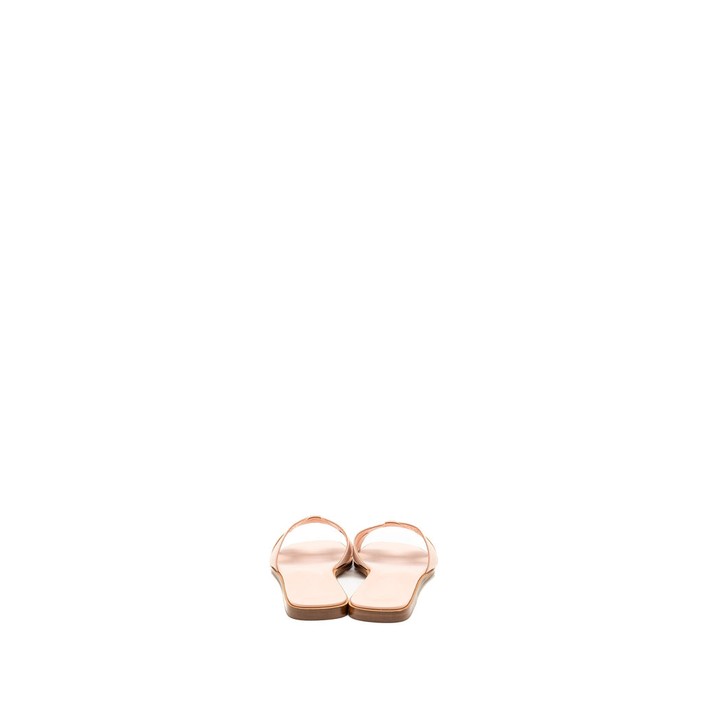HERMES ORAN SANDALS EPSOM ROSE PALE
