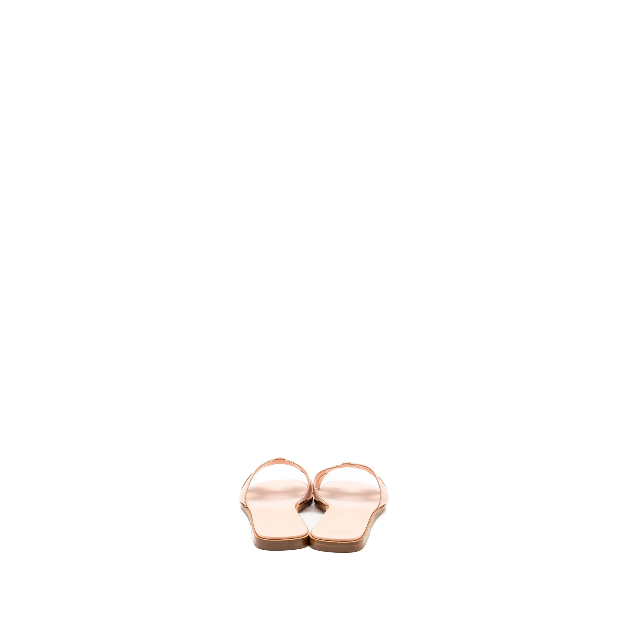 HERMES ORAN SANDALS EPSOM ROSE PALE