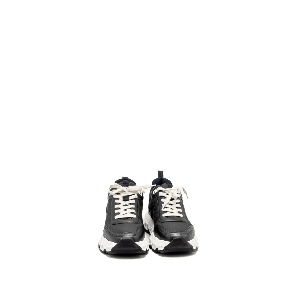 HERMES IMPULSE SNEAKER LIGHT PARACHUTE FABRIC/CALFSKIN BLACK