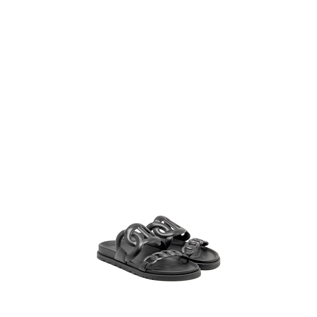 Hermes Extra Sandals Black