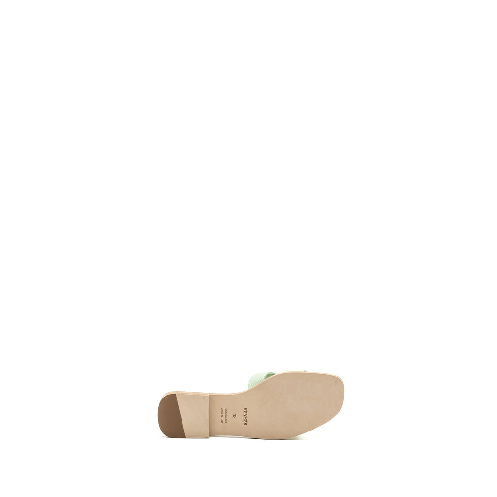 HERMES ORAN SANDAL EPSOM VERT JADE