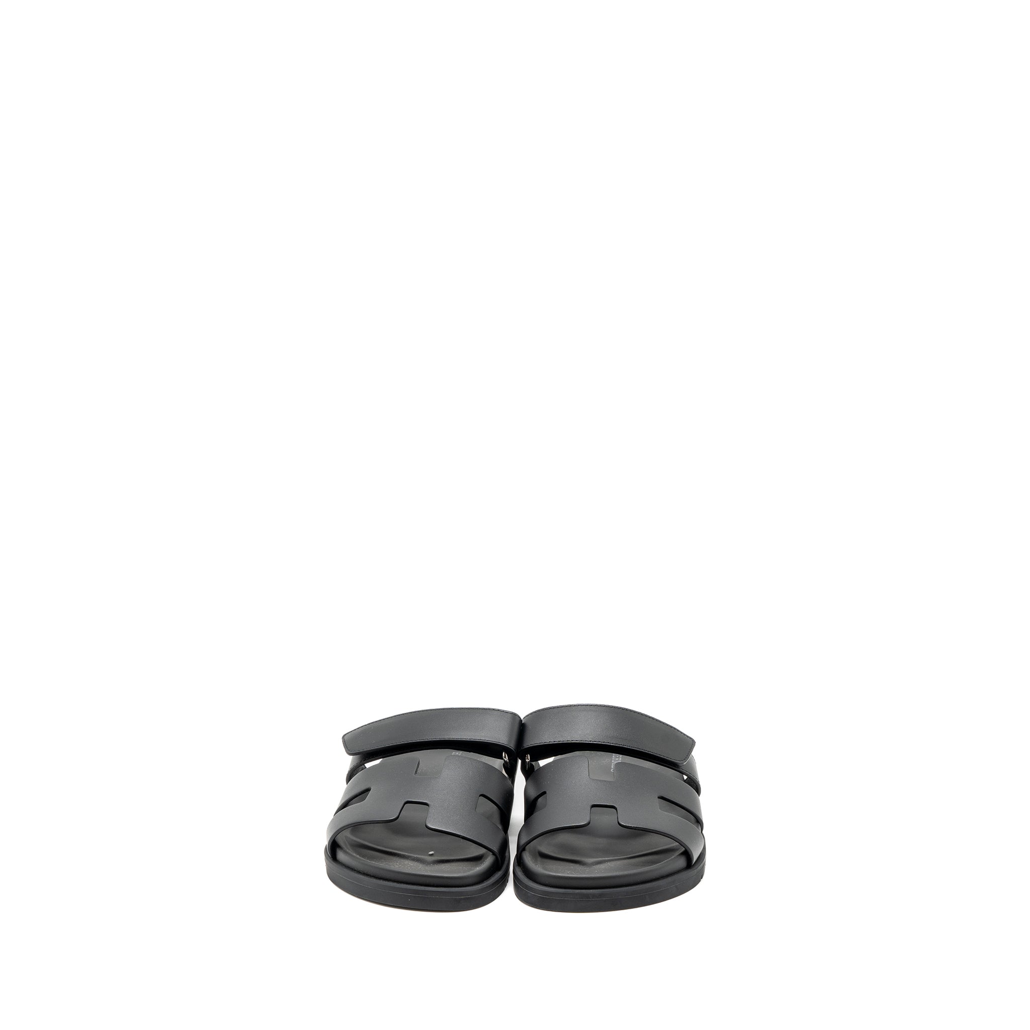HERMES CHYPRE SANDALS BLACK