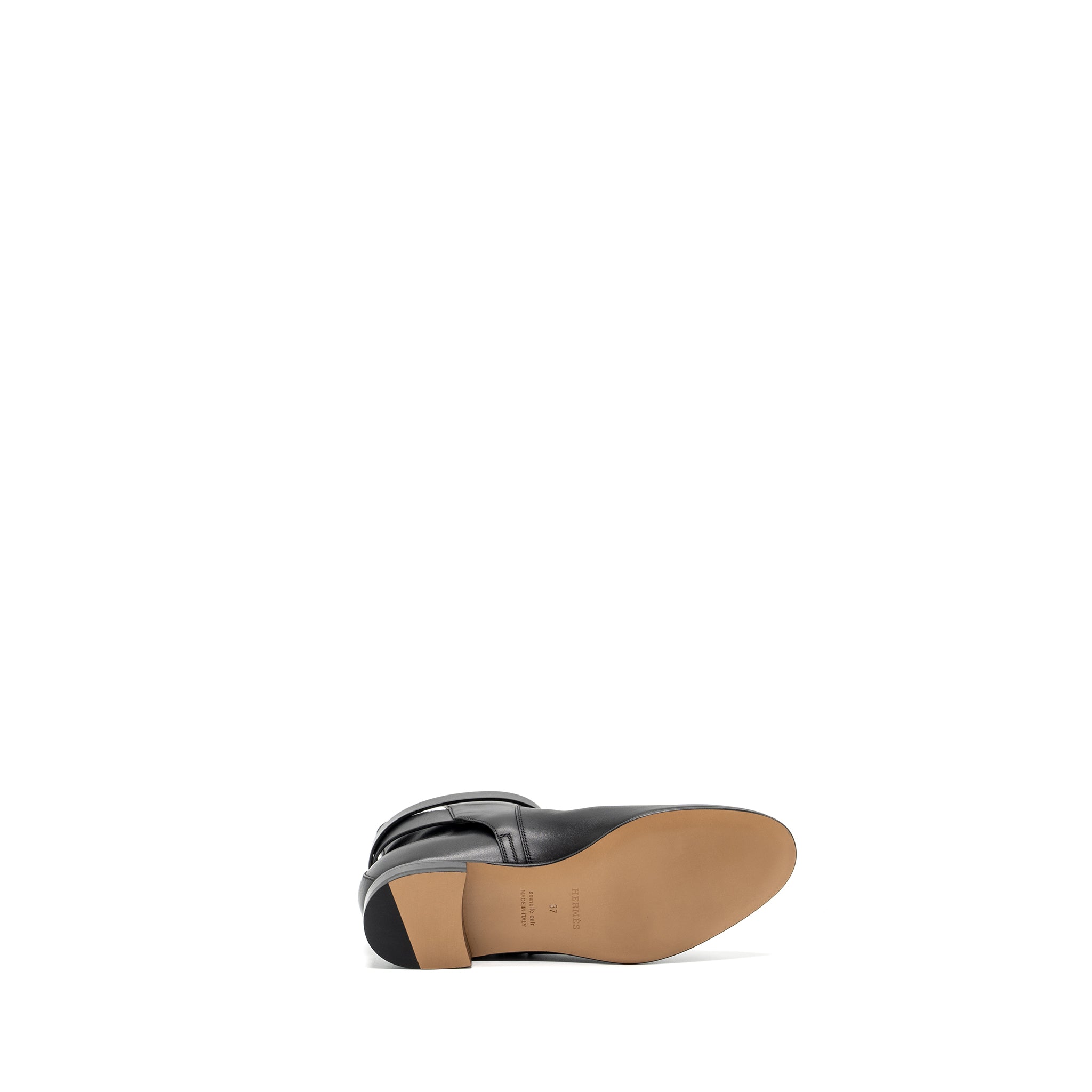 HERMES NEO ANKLE BOOTS CALFSKIN BLACK SHW