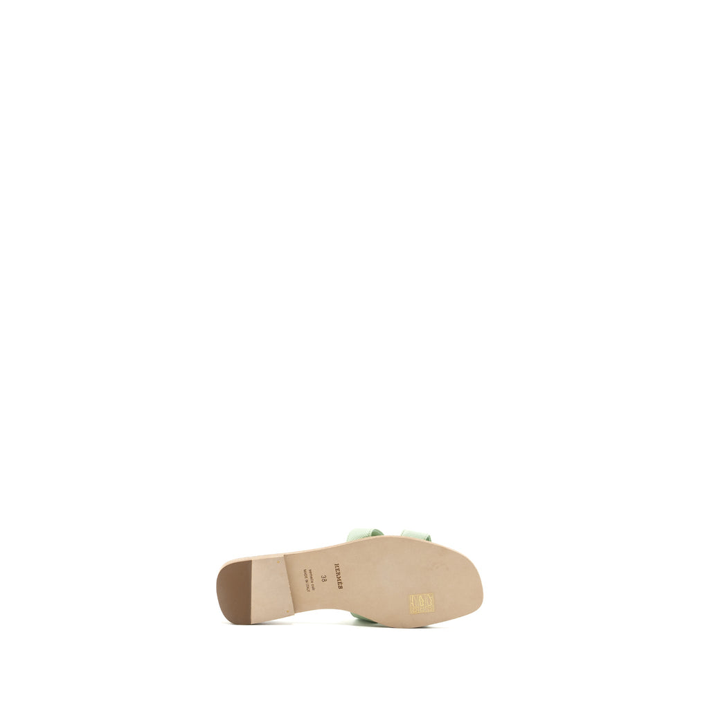 HERMES ORAN SANDAL EPSOM VERT JADE