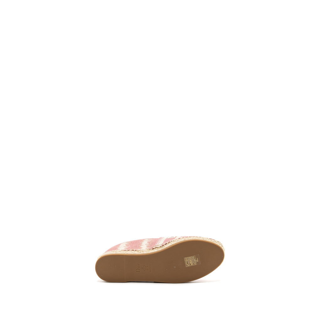 DIOR GRANVILLE ESPADRILLE FABRIC PINK