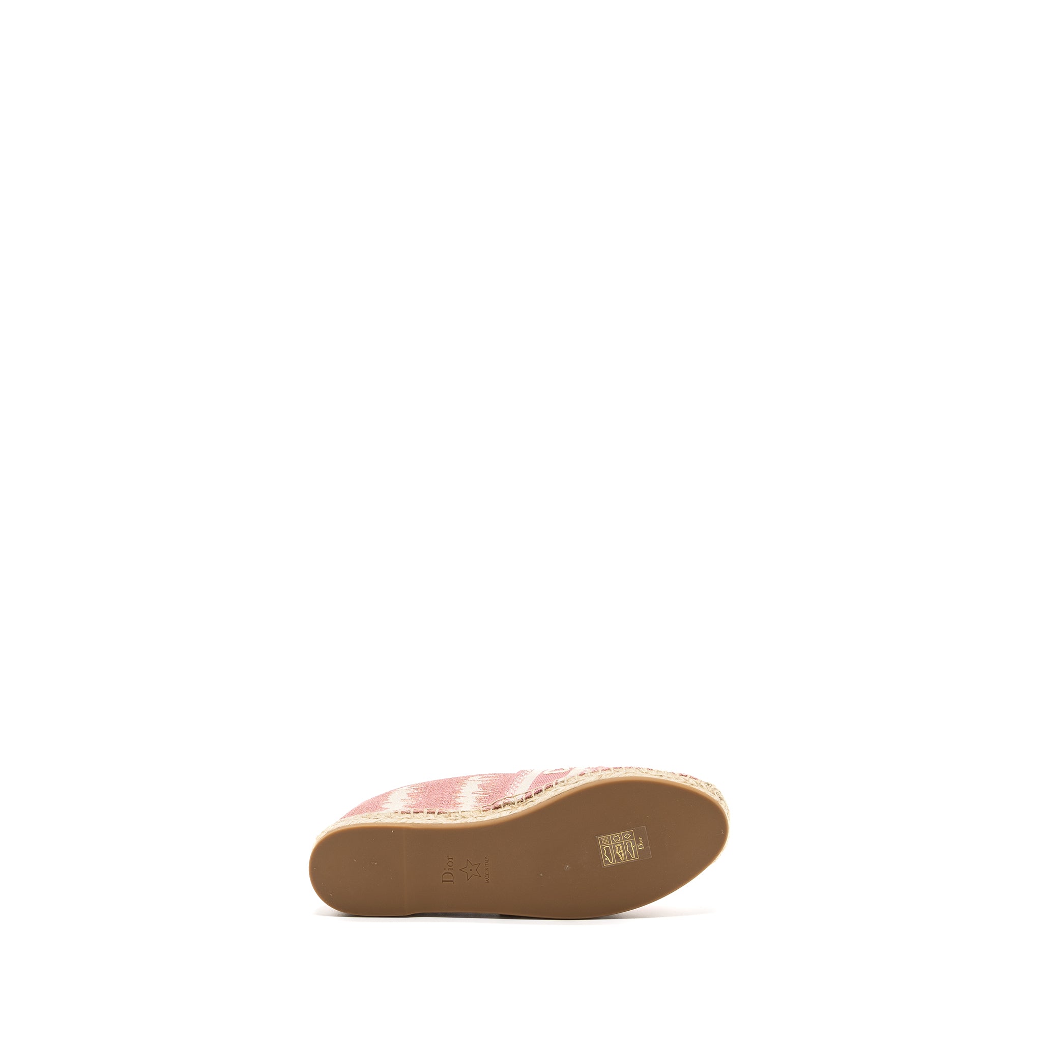 DIOR GRANVILLE ESPADRILLE FABRIC PINK