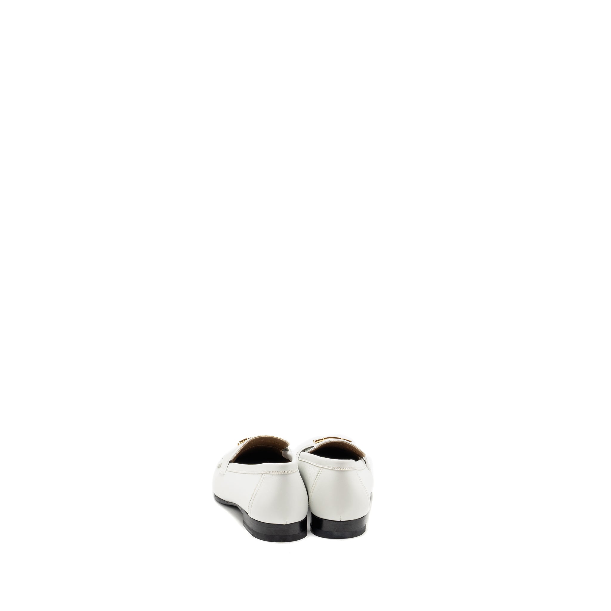 HERMES MOCASSIN ROYAL LOAFER CALFSKIN WHITE GHW