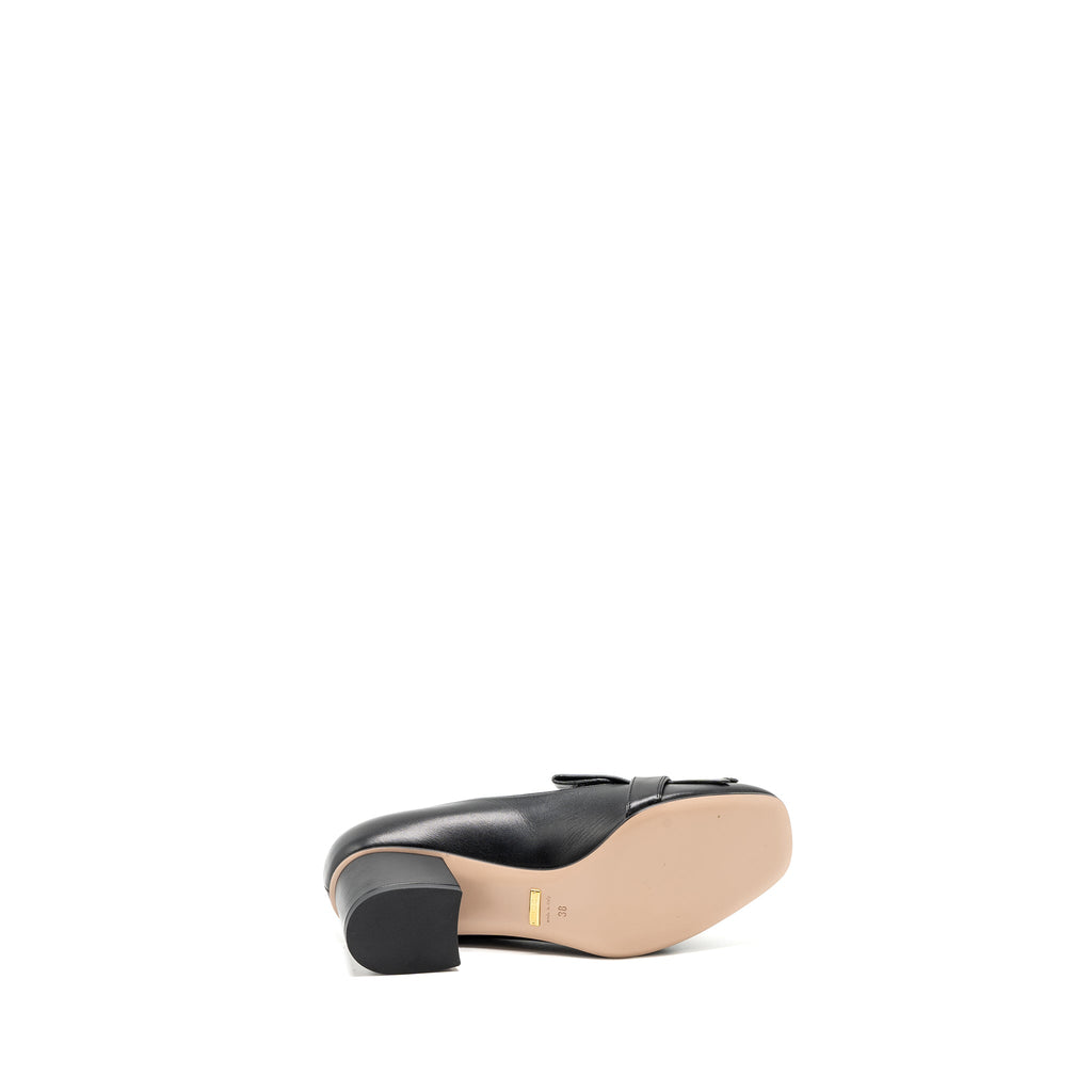 GUCCI MARMONT LOAFER PUMPS CALFSKIN BLACK GHW
