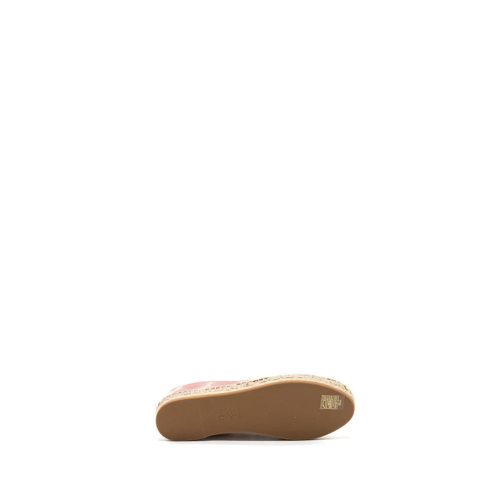 DIOR GRANVILLE ESPADRILLE FABRIC PINK