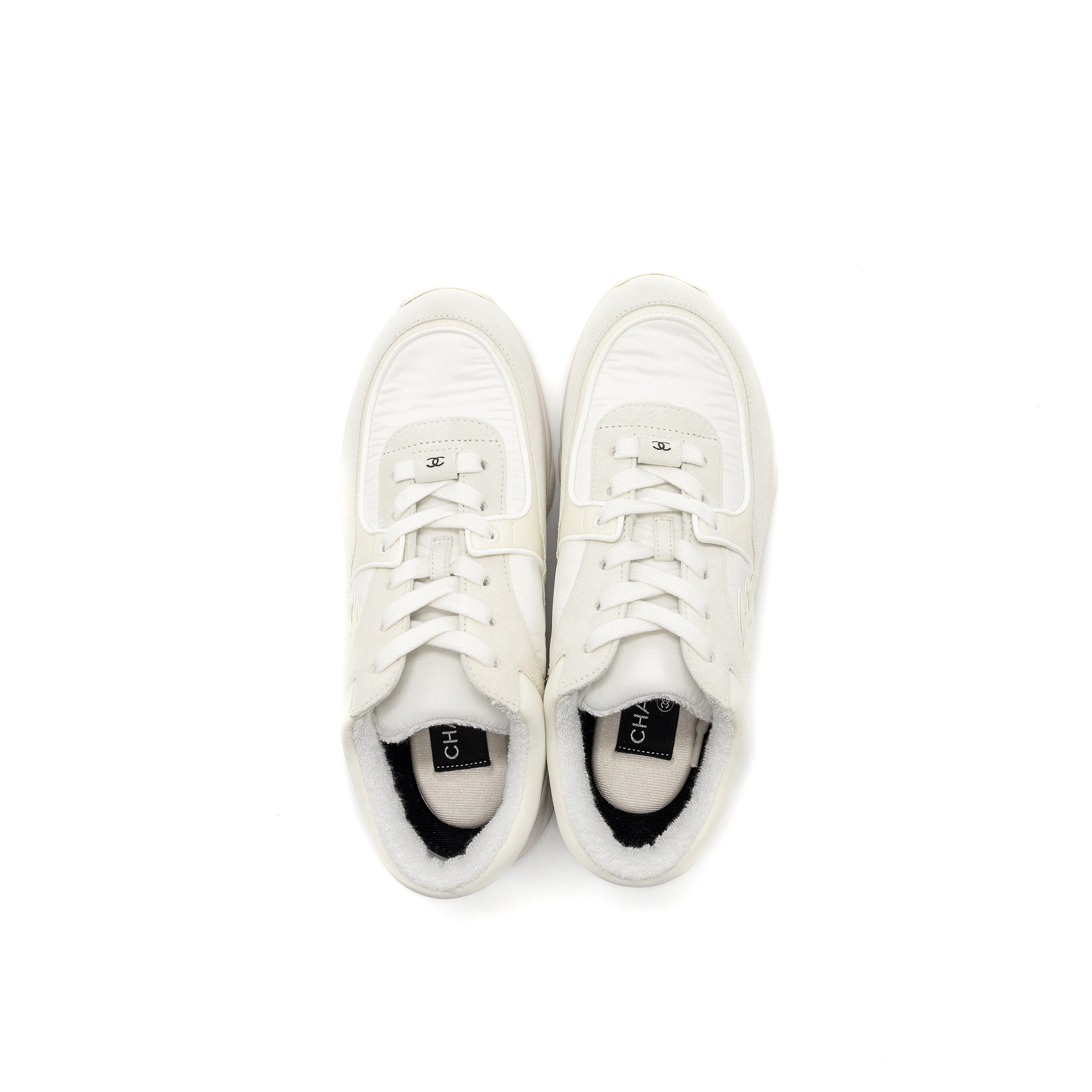 CHANEL CC LOGO TRAINER WHITE