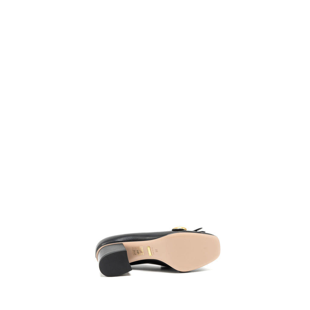 GUCCI MARMONT LOAFER PUMPS CALFSKIN BLACK GHW