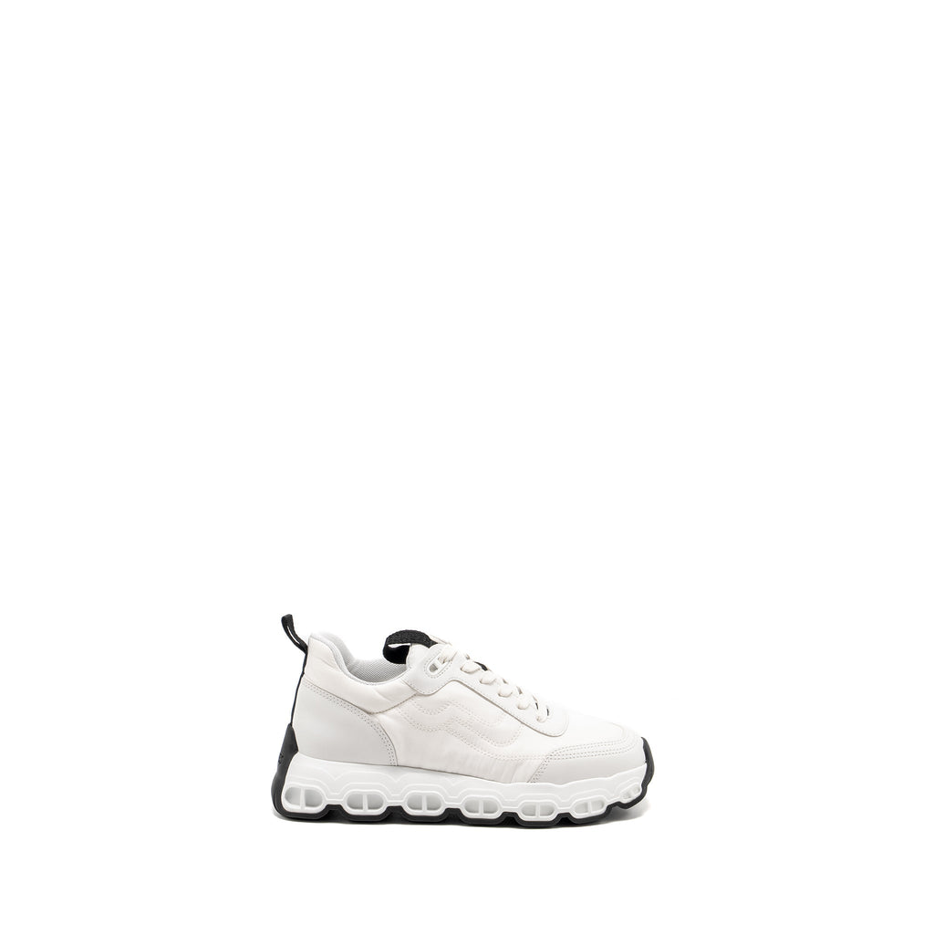 HERMES IMPULSE SNEAKER LIGHT PARACHUTE FABRIC/CALFSKIN WHITE