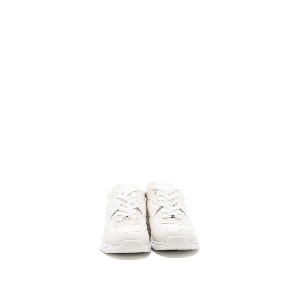 CHANEL CC LOGO TRAINER WHITE