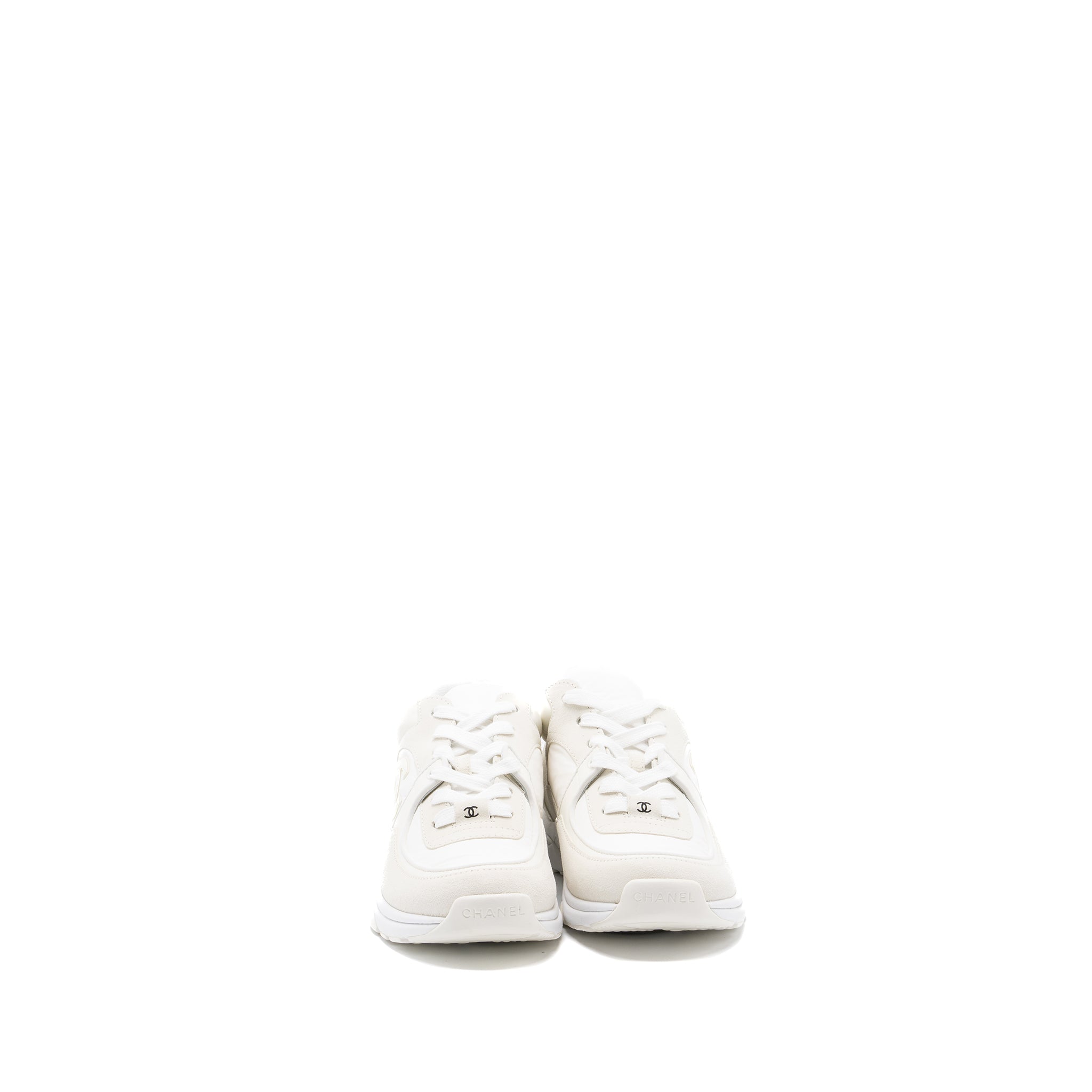 CHANEL CC LOGO TRAINER WHITE