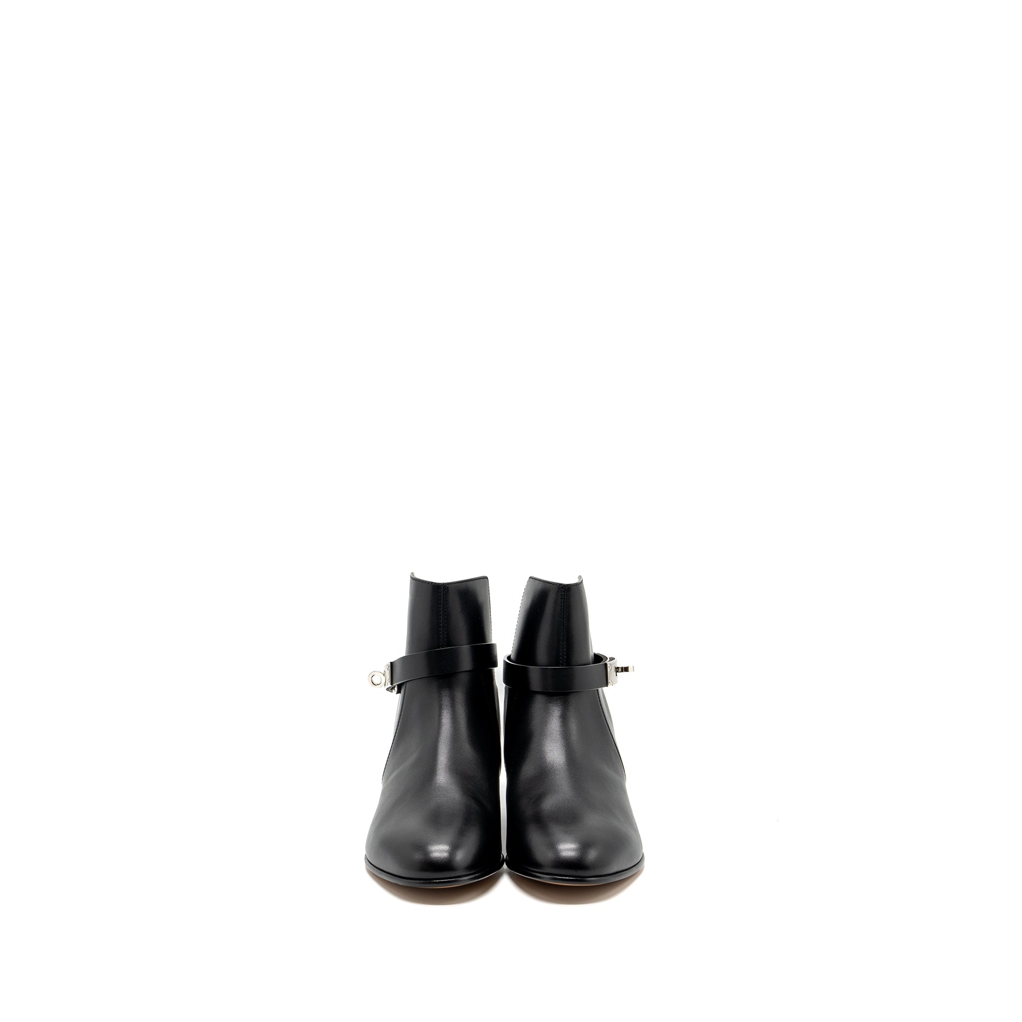 HERMES NEO ANKLE BOOTS CALFSKIN BLACK SHW