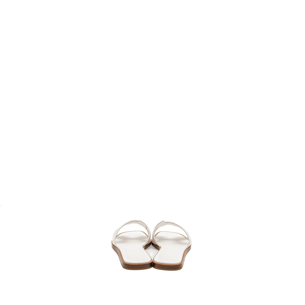 HERMES ORAN SANDALS WHITE