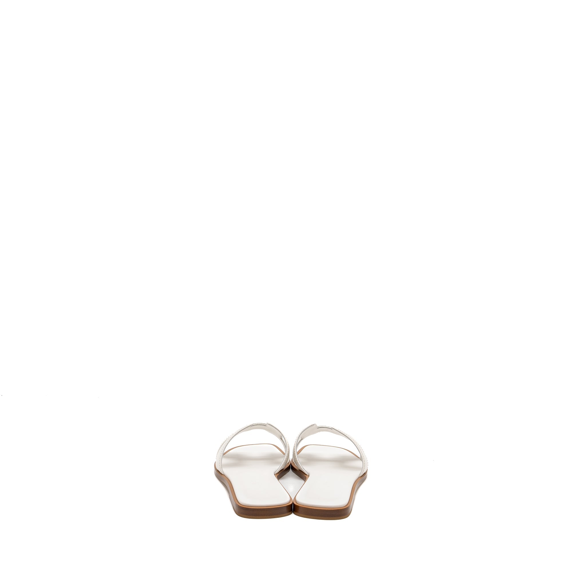 HERMES ORAN SANDALS WHITE