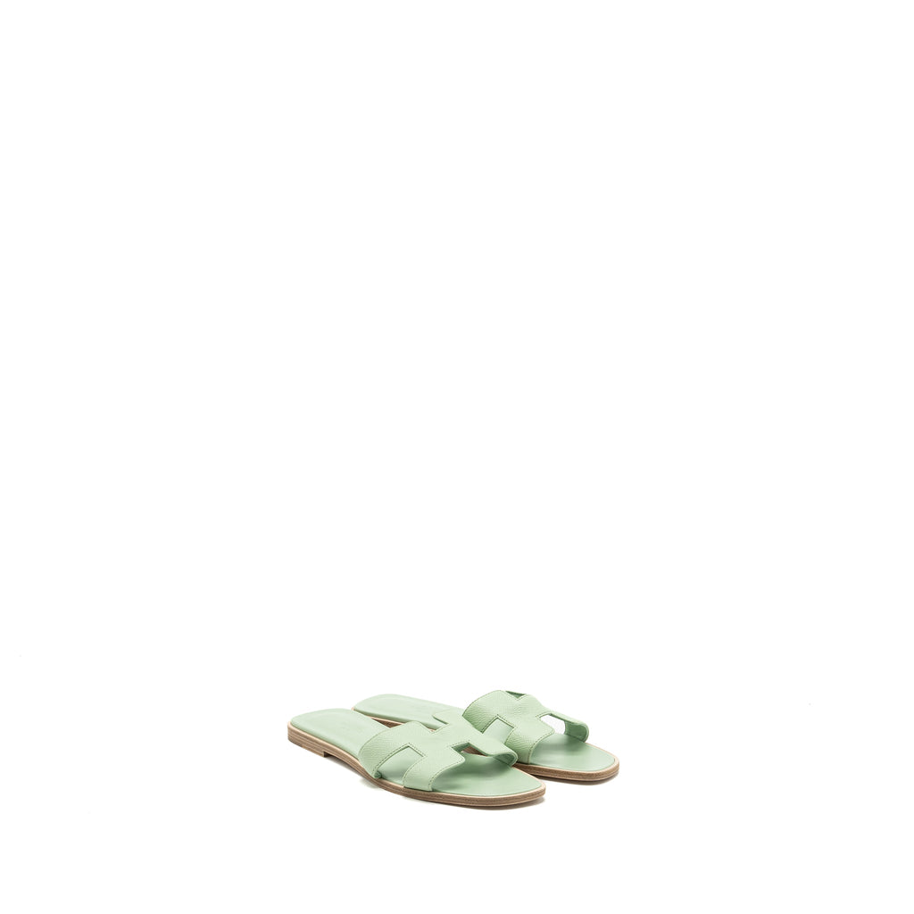 HERMES ORAN SANDAL EPSOM VERT JADE