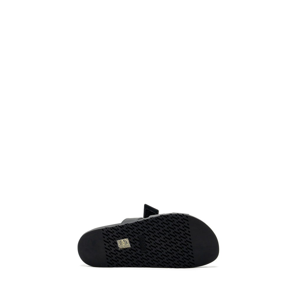 HERMES CHYPRE SANDALS CALFSKIN BLACK
