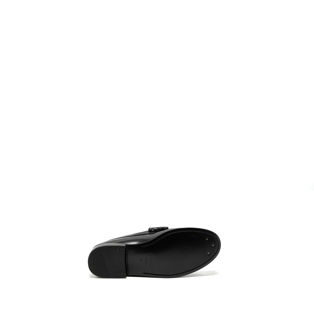 CELINE LUCO TRIOMPHE LOAFER CALFSKIN BLACK GHW