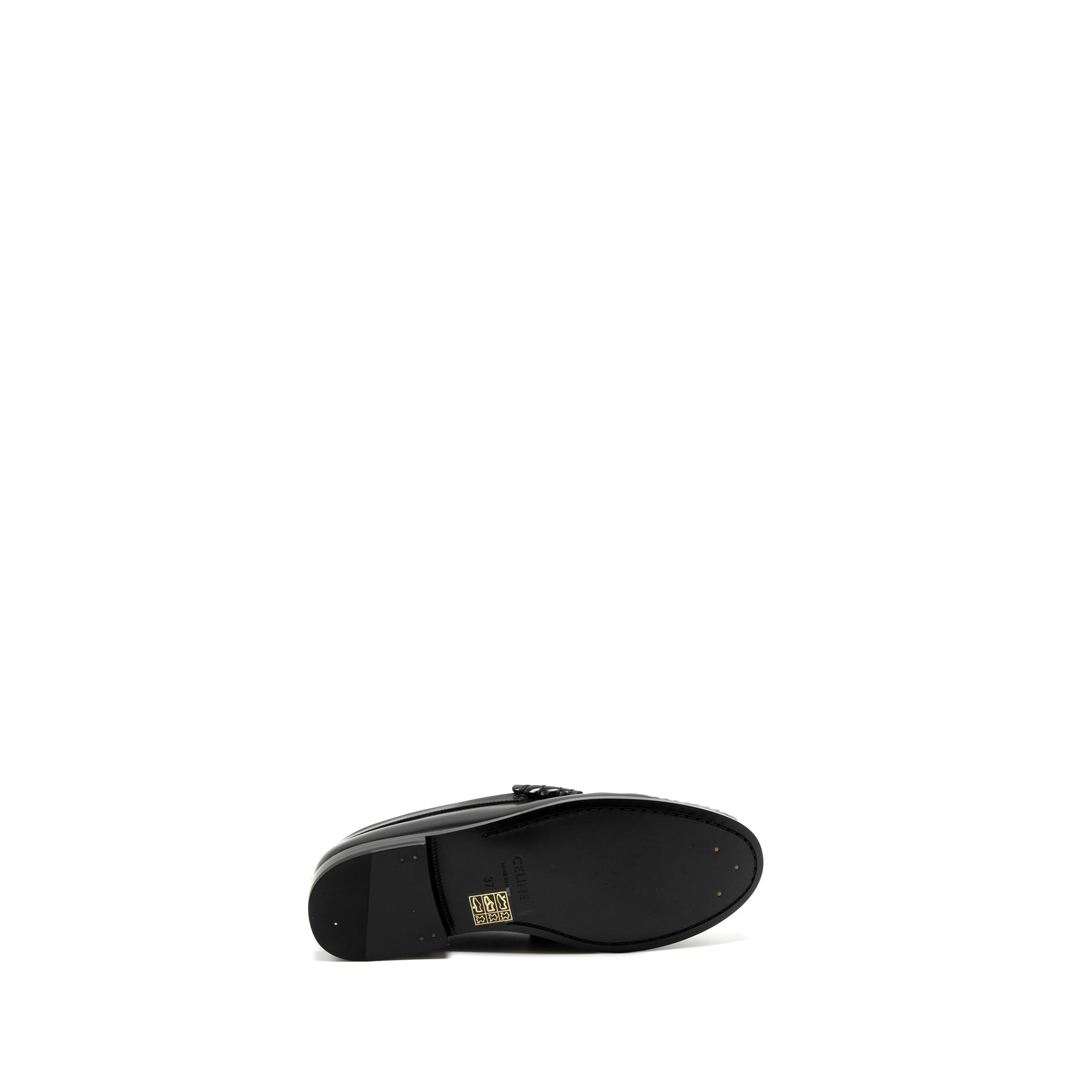 CELINE LUCO TRIOMPHE LOAFER CALFSKIN BLACK GHW