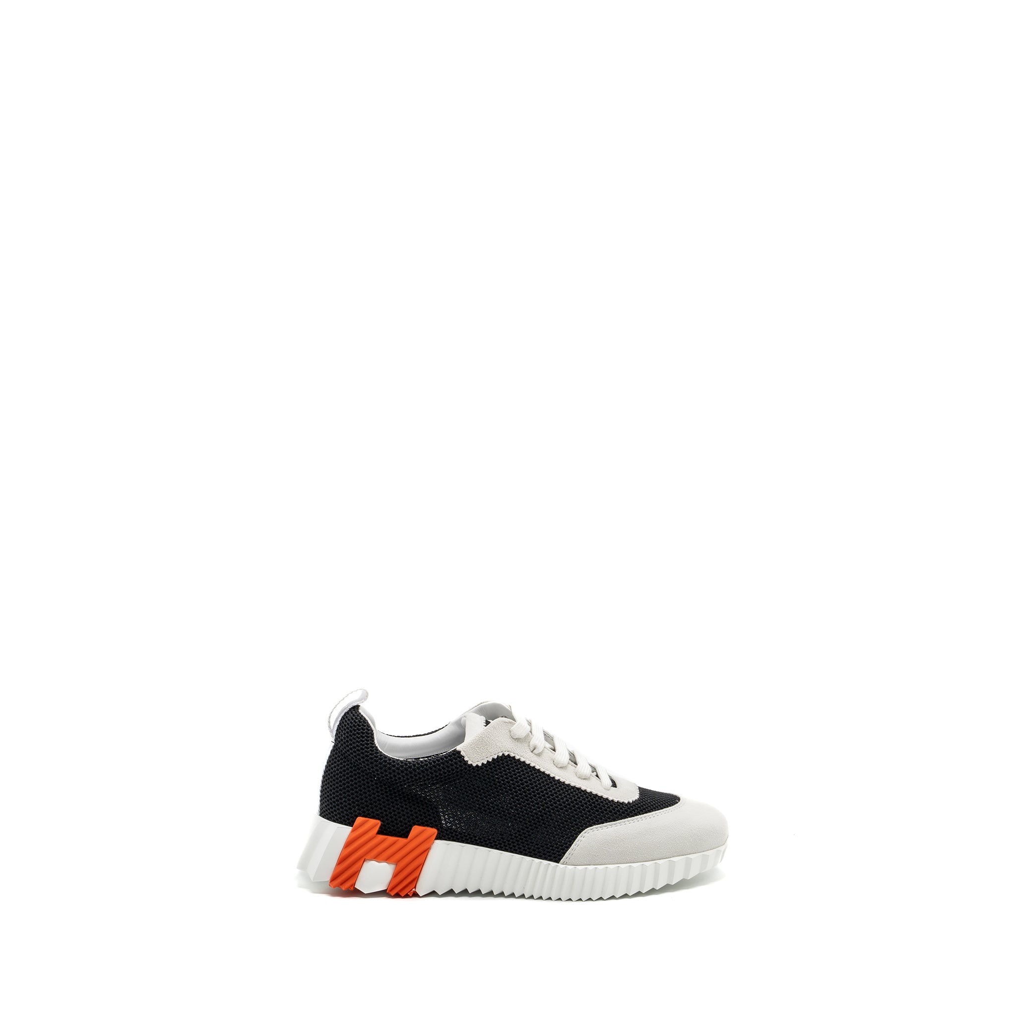 HERMES FEMME BOUNCING SNEAKER WHITE/BLACK/ORANGE