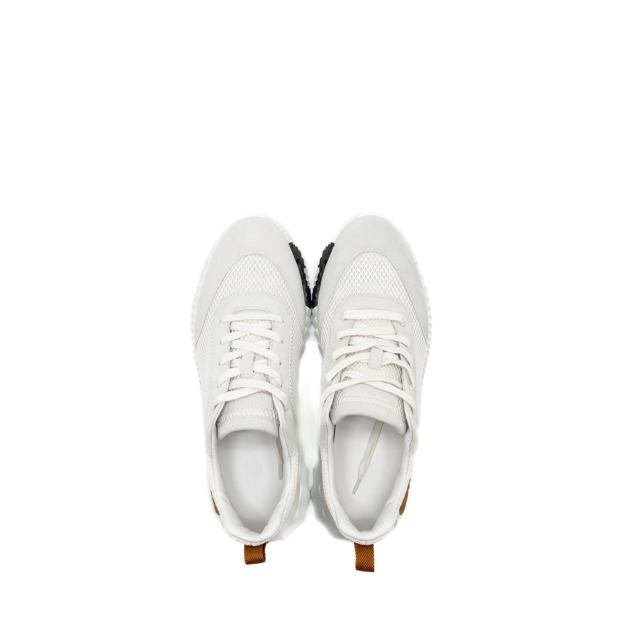 HERMES HOMME BOUNCING SNEAKER LEATHER BLANC/BEIGE