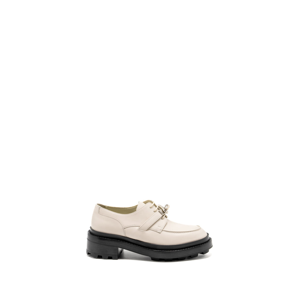 HERMES RICHELIEU DERBY FIRST LOAFER BEIGE GLAICE SHW