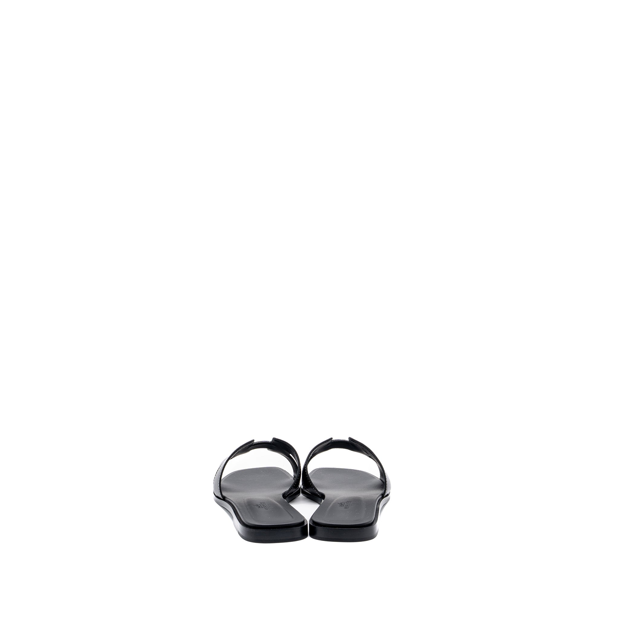 HERMES ORAN SANDAL CALFSKIN BLACK