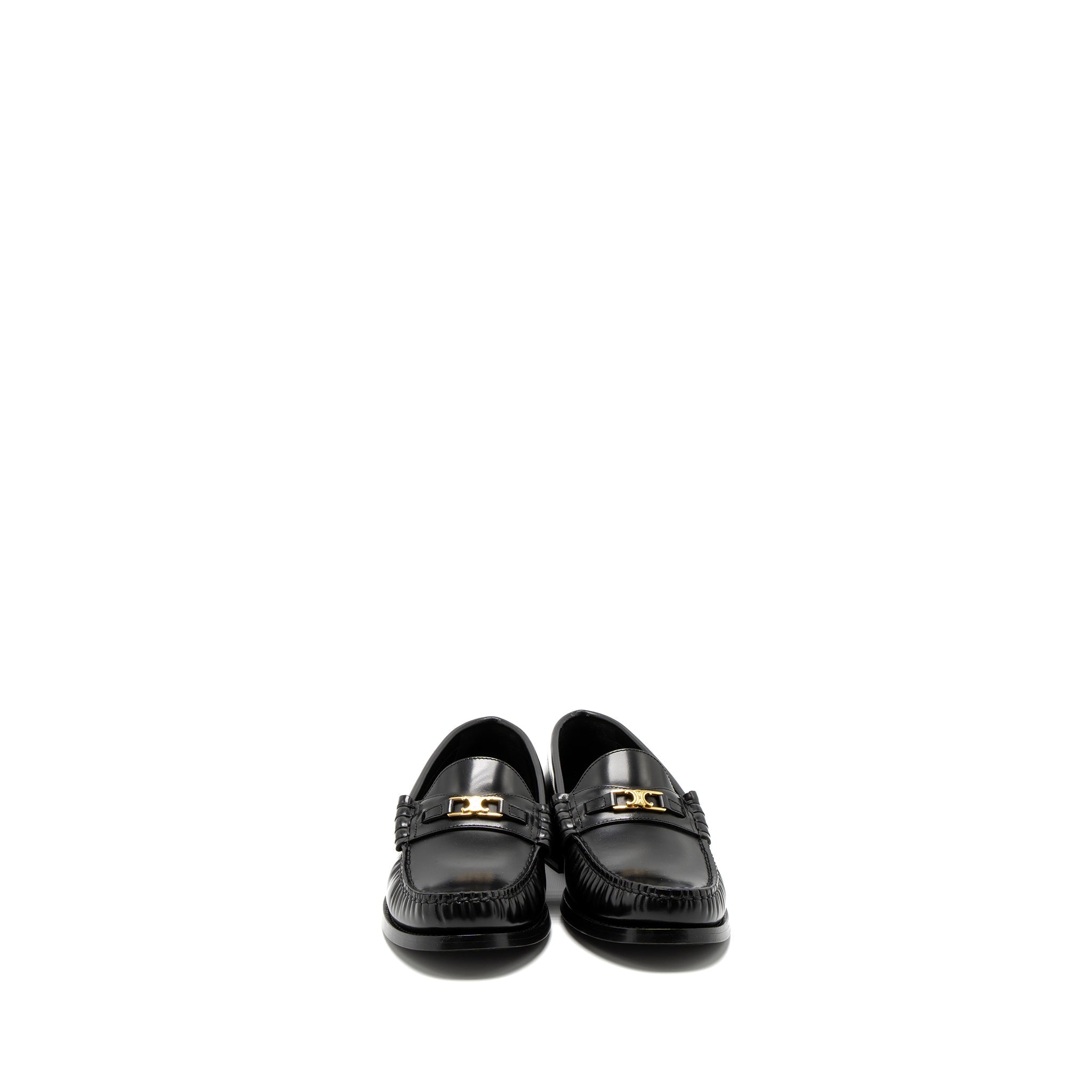 CELINE LUCO TRIOMPHE LOAFER CALFSKIN BLACK GHW