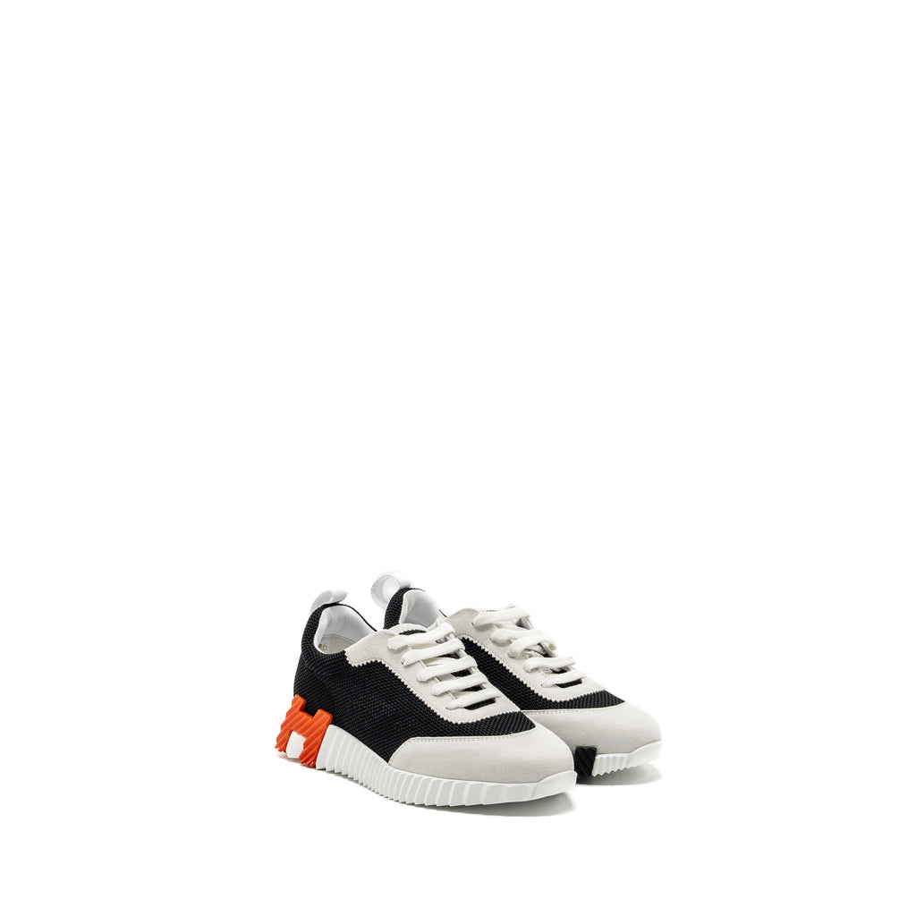 HERMES FEMME BOUNCING SNEAKER WHITE/BLACK/ORANGE