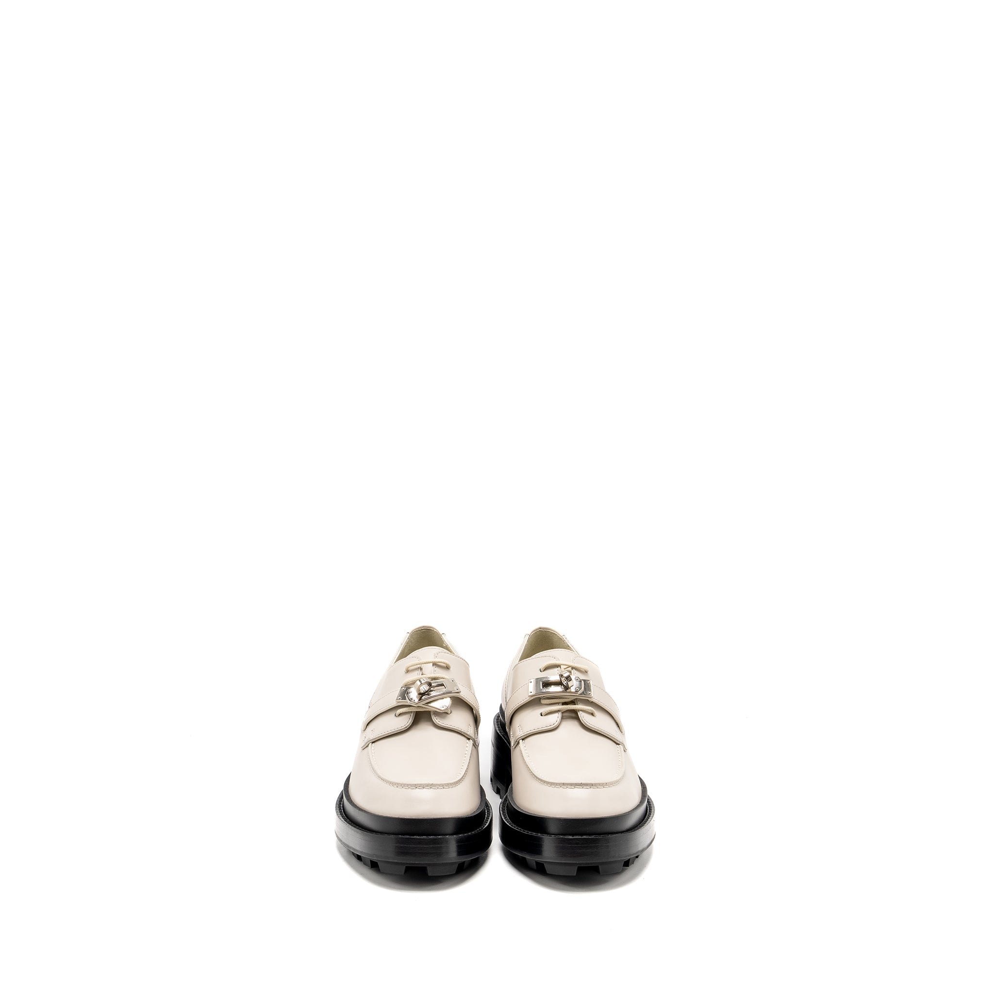 HERMES RICHELIEU DERBY FIRST LOAFER BEIGE GLAICE SHW