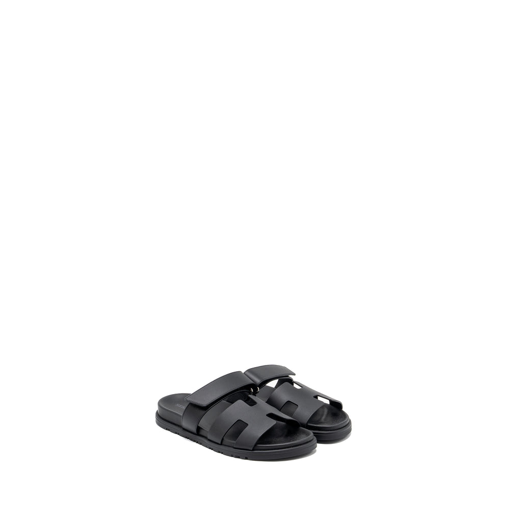 HERMES CHYPRE SANDAL BLACK