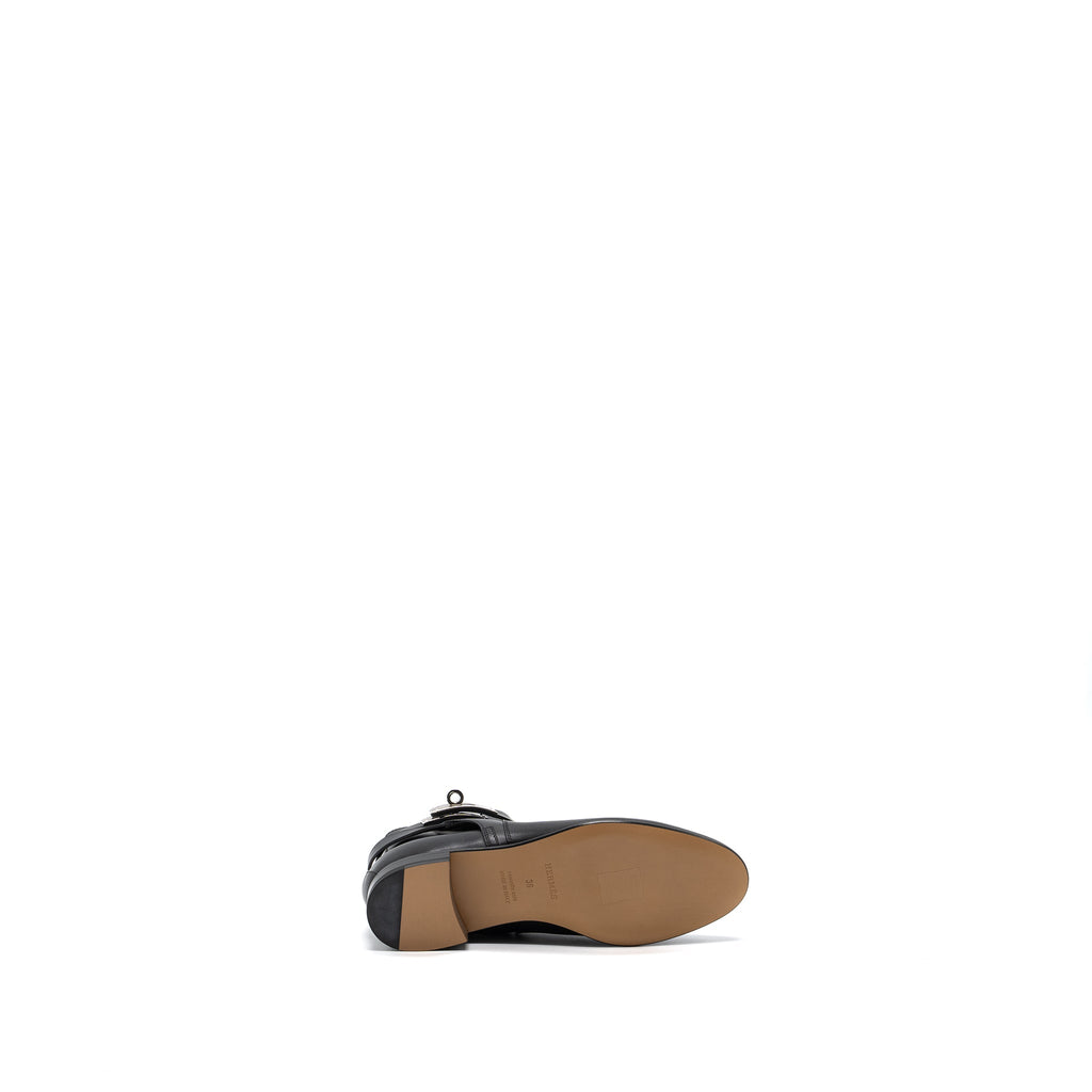 HERMES NEO ANKLE BOOTS CALFSKIN BLACK SHW