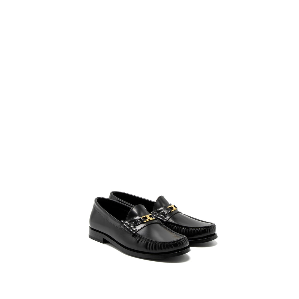 CELINE LUCO TRIOMPHE LOAFER CALFSKIN BLACK GHW