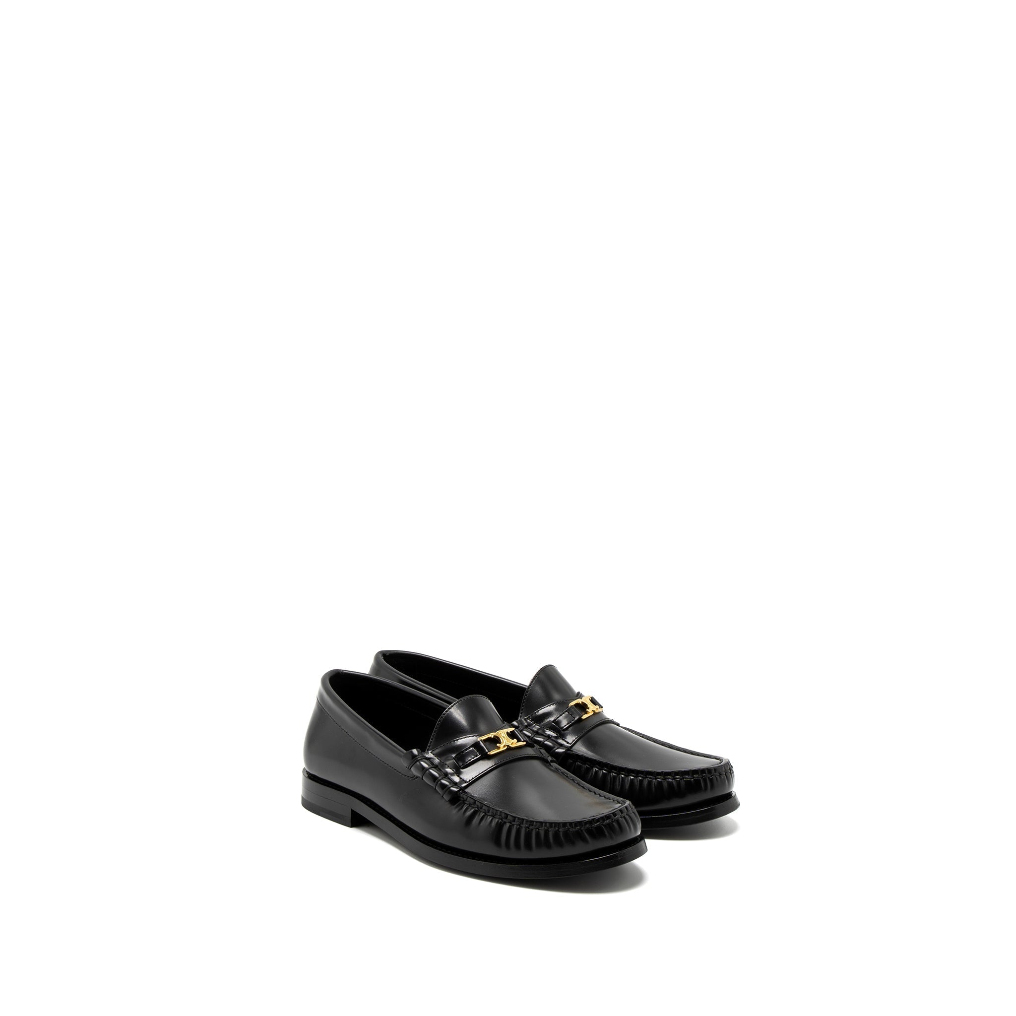 CELINE LUCO TRIOMPHE LOAFER CALFSKIN BLACK GHW