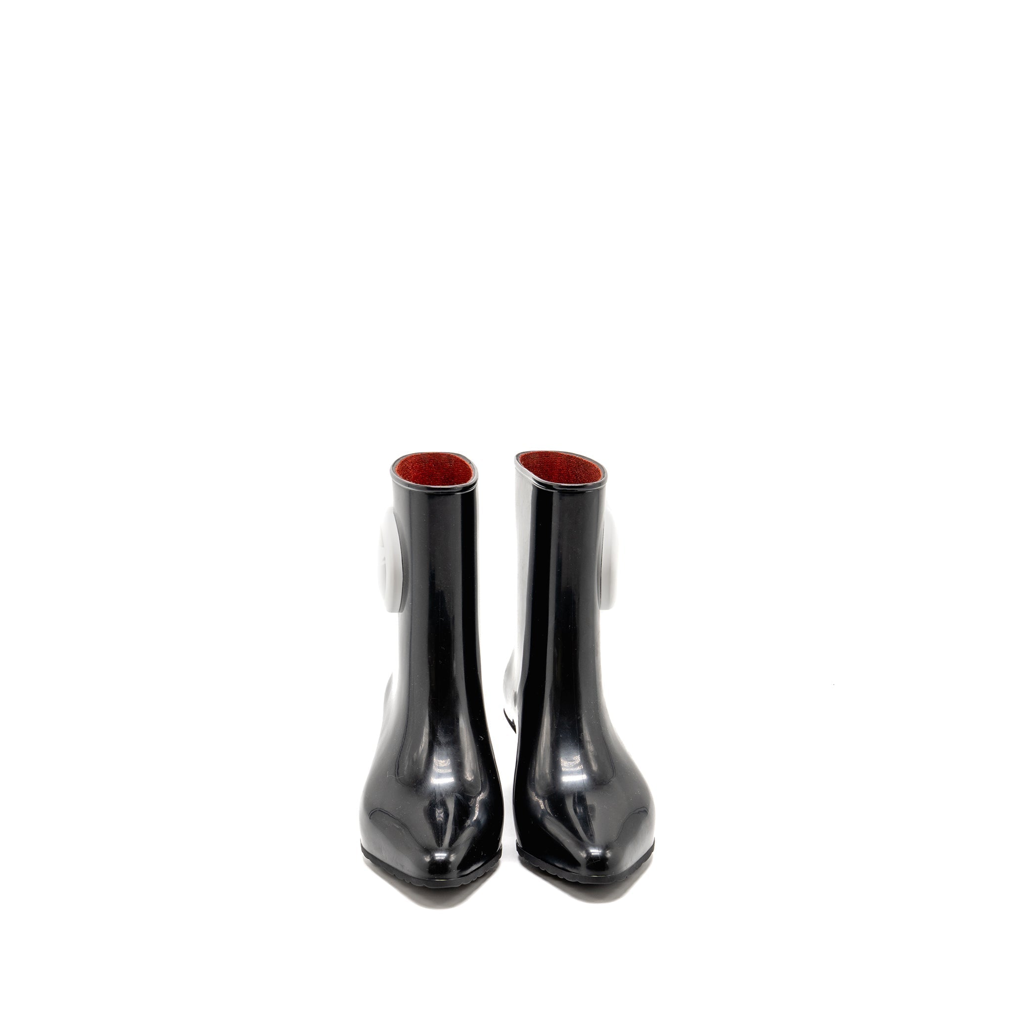 GUCCI ANKEL BOOTS RUBBER BLACK / WHITE