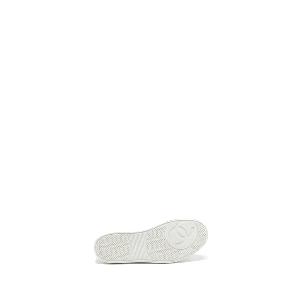 CHANEL SNEAKER LEATHER WHITE LGHW